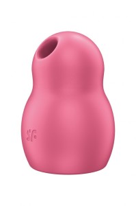 Satisfyer Pro To Go 1 - podróżny stymulator powietrzny czerwony - 4