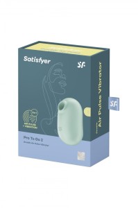 Satisfyer Pro To Go 2 - podróżny stymulator powietrzny miętowy - 1