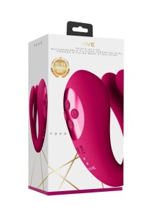 Yoko wibrator łechtaczki z falą pulsacyjną - wodoodporny - 2