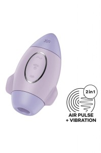 Satisfyer Mission Control - masażer powietrzny fioletowy - 2
