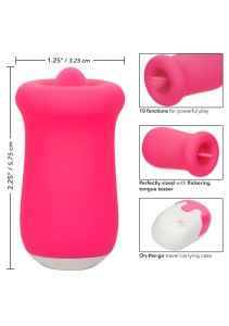 Sugar Craze wibrator łechtaczki 10 funkcji – różowy, wodoodporny - 10