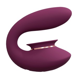 Twitch wibrator łechtaczki ssanie i 10 funkcji - burgundowy - 3