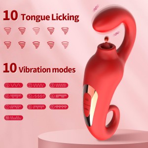 Merfi wibrator łechtaczki 10 funkcji wibracji – wodoodporny USB - 6