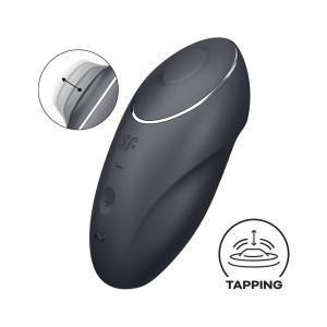 Satisfyer Tap & Climax 1 - wibrator łechtaczkowy szary - 2
