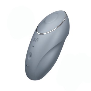 Satisfyer Tap & Climax 1 - wibrator łechtaczkowy niebieskoszary - 1