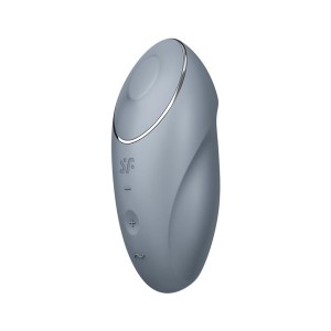 Satisfyer Tap & Climax 1 - wibrator łechtaczkowy niebieskoszary - 5