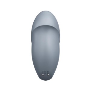Satisfyer Tap & Climax 1 - wibrator łechtaczkowy niebieskoszary - 7