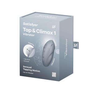 Satisfyer Tap & Climax 1 - wibrator łechtaczkowy niebieskoszary - 8