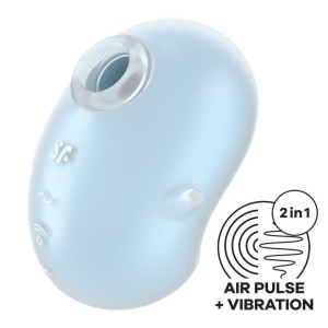 Satisfyer Cutie Ghost - wibrator soniczny duszek niebieski - 2