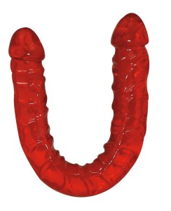 Ultra-Dong masażer łechtaczki elastyczny – czerwony - 2