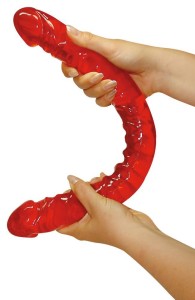 Ultra-Dong masażer łechtaczki elastyczny – czerwony - 3