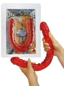 Ultra-Dong masażer łechtaczki elastyczny – czerwony - 5