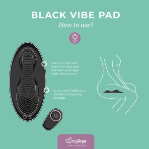 Vibe Pad wibrator łechtaczki zdalne sterowanie – czarny - 5