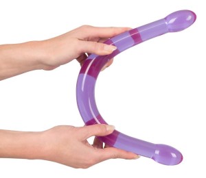 You2Toys Dildo podwójne elastyczne – Candy Flexy Lover 44 cm - 7