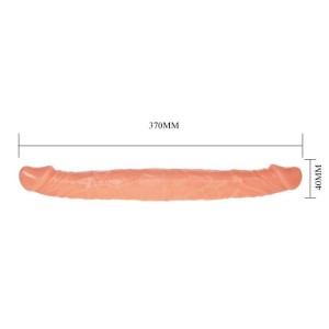 BAILE Dildo podwójne realistyczne - cielisty, 37 cm - 5