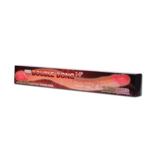 BAILE Dildo podwójne realistyczne - cielisty, 37 cm - 6