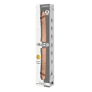 Silex D dildo podwójne realistyczne - termoreaktywny, cielisty - 1