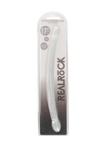 Real Rock Dildo przezroczyste - 42 cm, wodoodporne