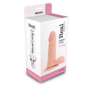 Toyz4lovers dildo realistyczne elastyczne – 19 cm, biały, miękkie w dotyku - 1