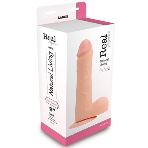 Toyz4lovers dildo realistyczne Real Rapture – 25,5 cm, biały, z żyłkowaniem - 1