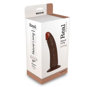 Toyz4lovers dildo realistyczne Real Rapture – 20,5 cm, czarne, ultra elastyczne - 1