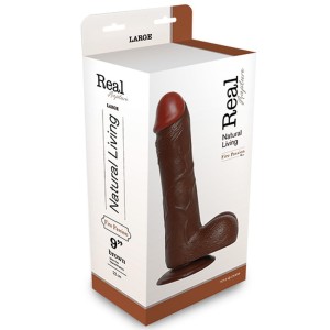 Toyz4lovers dildo realistyczne Real Rapture – 25,5 cm, czarne, z żyłkowaniem - 2