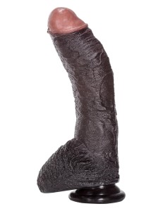 Sean Michaels dildo realistyczne z przyssawką – 19 cm, brązowe, ultra elastyczne - 4