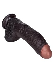 Sean Michaels dildo realistyczne z przyssawką – 19 cm, brązowe, ultra elastyczne - 6