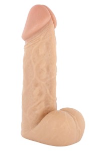 So Real dildo realistyczne z żyłkowaniem – 15 cm, jasna karnacja, miękkie w dotyku - 1