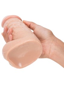 So Real dildo realistyczne z jądrami i przyssawką – 20 cm, jasna skóra, ultra realistyczne - 4