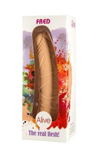 Fred dildo realistyczne z przyssawką – 23 cm, naturalne, z żyłkowaniem - 1