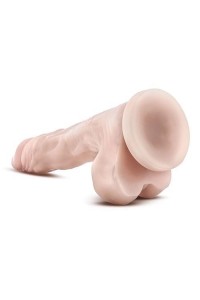 Dr. Skin dildo realistyczne z przyssawką i jądrami – 20 cm, naturalne, z żyłkowaniem - 4