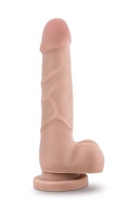 Dr. Skin dildo realistyczne z przyssawką i jądrami – 18 cm, naturalne, z żyłkowaniem - 2