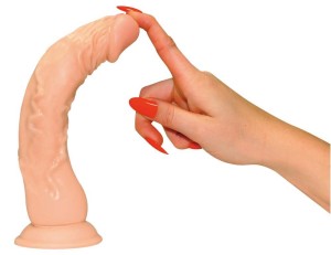 European Lover dildo realistyczne z przyssawką – 23 cm, skórzane, ultra elastyczne - 4