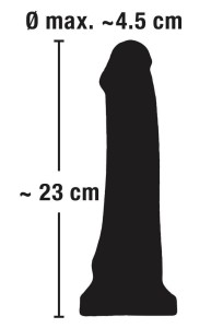 European Lover dildo realistyczne z przyssawką – 23 cm, naturalne, z żyłkowaniem - 6
