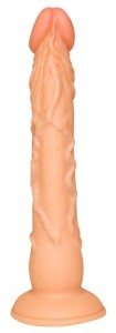 European Lover dildo realistyczne z przyssawką – 18 cm, kolorowy, z żyłkowaniem - 3
