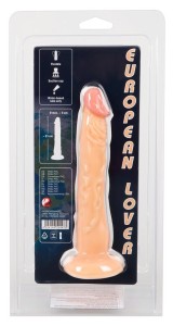 European Lover dildo realistyczne z przyssawką – 18 cm, kolorowy, z żyłkowaniem - 9