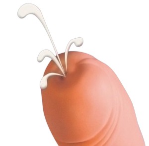 You2Toys dildo realistyczne z funkcją wytrysku – 21 cm, naturalne, giętkie z żyłkowaniem - 4