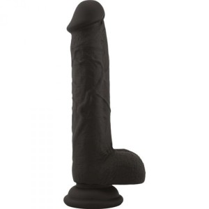 Toyz4Lovers dildo realistyczne z jądrami – 20 cm, czarne, miękkie w dotyku, z przyssawką - 2