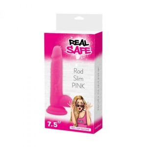 Toyz4Lovers dildo realistyczne z przyssawką i jądrami – 18 cm, różowe, ultra miękkie - 1