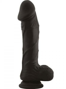 Toyz4Lovers dildo realistyczne z jądrami – 20 cm, czarne, ultra miękkie - 2