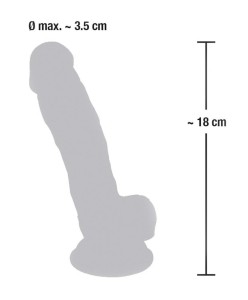 Medical Silicone dildo realistyczne z przyssawką – 18 cm, naturalne, ultra elastyczne - 8