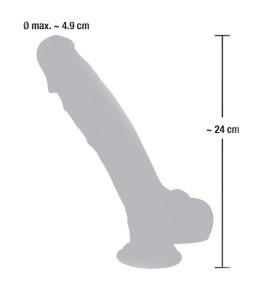 Wspaniały Chłopiec dildo realistyczne z przyssawką – 24 cm, naturalne, ultra elastyczne - 8