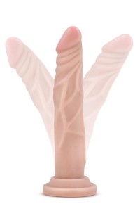 Dr. Skin dildo realistyczne z przyssawką – 19 cm, beżowe, z żyłkowaniem - 3