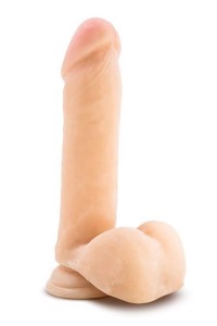AU Naturel dildo realistyczne z przyssawką – 20 cm, beżowe, Sensa Feel - 3