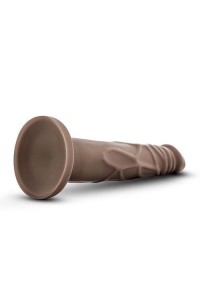 DR. SKIN dildo realistyczne z przyssawką – 19 cm, czekoladowe, z żyłkowaniem - 5