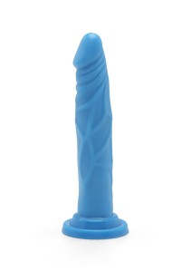 Happy Dicks dildo realistyczne z przyssawką – 19 cm, niebieskie - 1