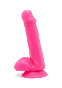 Happy Dicks dildo realistyczne z przyssawką – 15 cm, różowe, miękkie w dotyku - 1