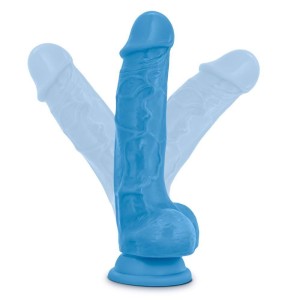 NEO dildo realistyczne z przyssawką i jądrami – 19 cm, naturalne, dwuwarstwowe - 3