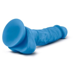 NEO dildo realistyczne z przyssawką i jądrami – 19 cm, naturalne, dwuwarstwowe - 4
